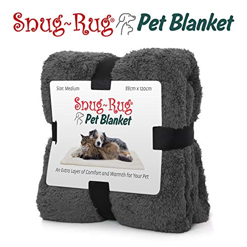 Snug Rug - Manta de Forro Polar Suave y cálida para Perros y Gatos - Manta Lavable para Coche sofá Cama