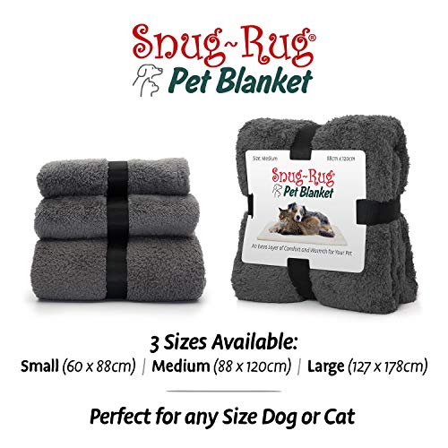 Snug Rug - Manta de Forro Polar Suave y cálida para Perros y Gatos - Manta Lavable para Coche sofá Cama