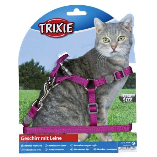 Trixie Set Gatos, Nylon, Colores Surt.