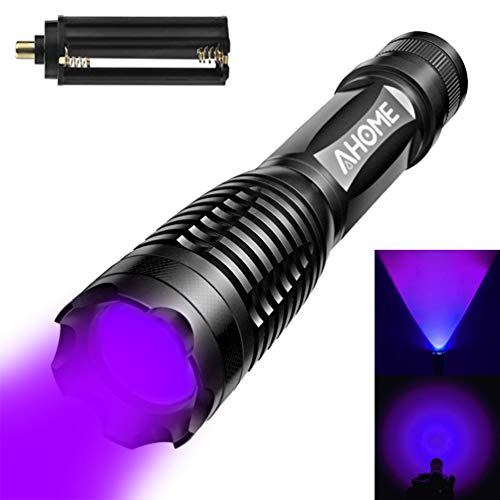 UV Luz Lámpara, Ahome Ultravioleta 395nm LED Linterna, Detector de Manchas de Orina, Buscador de Chinches, Perro/Gato Quitamanchas