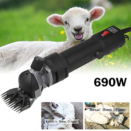 Vinteky 690W Kit de Máquina Esquiladora de Ovejas Cabras Llamas Alpaca Arregando su Animales profesionalmente con Ahorro de Tiempo y Trabajo