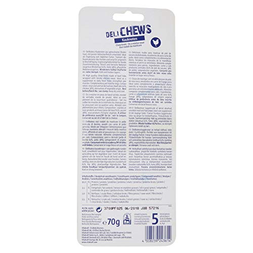 Vitakraft Deli Chews, Nudo de masticación para Perros, Sabor a Pollo - 70g