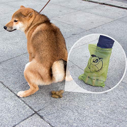 YORJA Bolsas para Excrementos de Perro con Dispensador,34 Rollos/510 Unidades,Extra Grueso,Fuerte y a Prueba de Fugas Biodegradable Bolsas para Caca de Perro