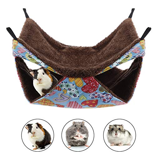 YOUTHINK Hamaca para Animales pequeños, Hamaca pequeña para Mascotas Hamaca Suave y cálida para Jaula para Mascotas, Cama Colgante para hamacas, hurón, Loro, Conejillo de Indias