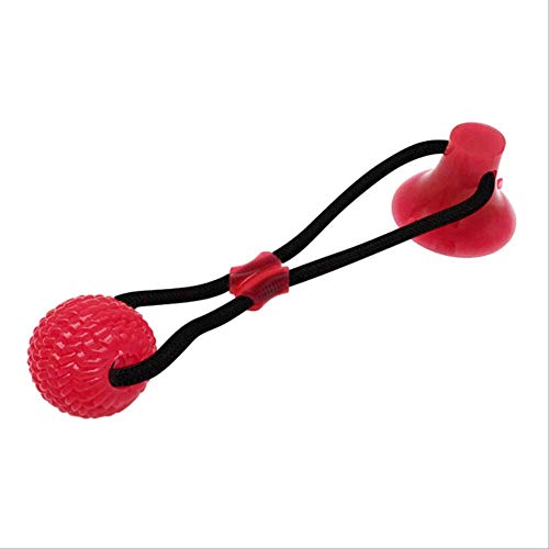 ZYY Juguete Interactivo para Perro, Divertido Juguete para Mascota con Bola de Goma TPR para Limpiar los Dientes, Masticar Iq Tratamiento Cachorro Juguete España Cuerda Negra