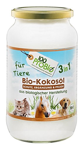 Aceite de Coco para animales – Un Natural eficaz protección contra garrapatas, antiácaros, parasiten & piel cuidado sin Química