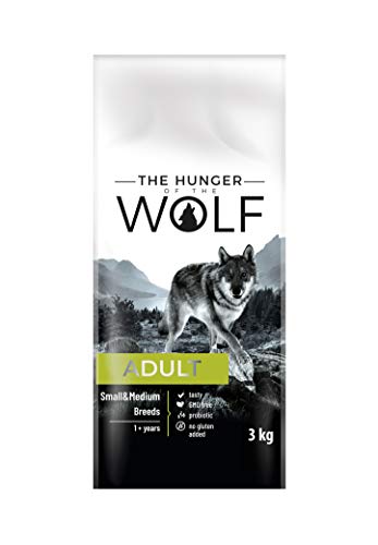 Alimento seco para perros adultos de razas pequeñas y medianas, con pollo, vitamina E y C, 3kg