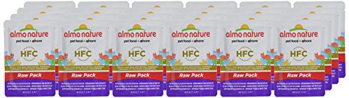 almo nature Cat Food Classic Raw Pack Bolsa Pecho de Pollo y Pato Filete de