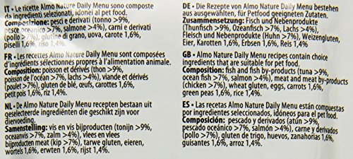 almo nature - Comida Diaria para Gatos con túnel y salmón, 70 g, 30 Unidades