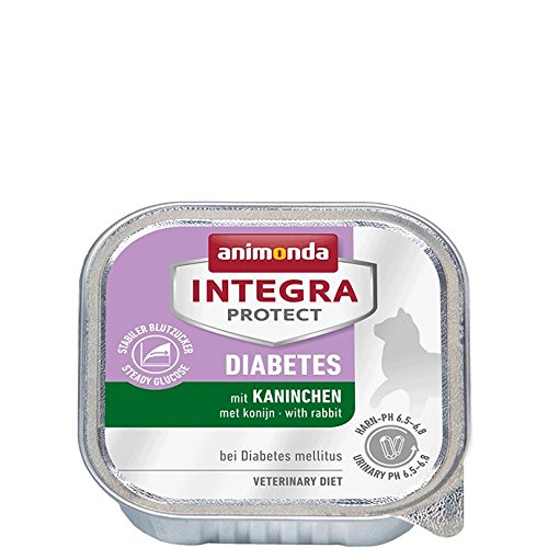 Animonda Integra Protect 86689, Diabetes Dieta Comida húmeda con conejo para gatos con diabetes