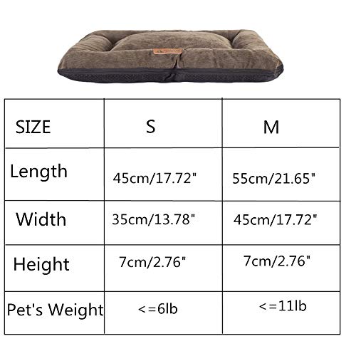 AOOCEEH Mantas para Perros Colchonetas para Perros Cama De Perro Grande Cama Ortopedica para Perros Camas para Perros Camas Perros Grandes Mantas para Perros Grandes Cama para Perros Grandes Brown,s