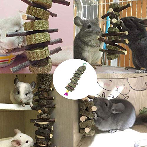 Apple Sticks Pet Chew Toys Pastel de Hierba Natural Comestible Molar Dientes Grinding Juguete para Conejos, Loros, Gerbil, Ardilla, Chinchillas, hámsters, cobayas