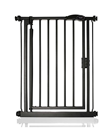 Bettacare - Puerta para mascotas (cierre automático, 61-66,5 cm), color negro mate