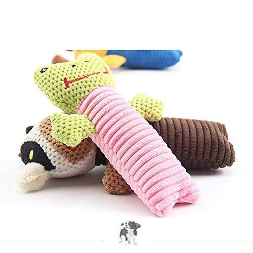 BIGBOBA Juguete de Peluche Forma de Rana Mascotas de morder Juguete para Perros y Gatos Dientes de Limpieza de Juguete de Perro Masticar Juguete, 11 * 18.5cm