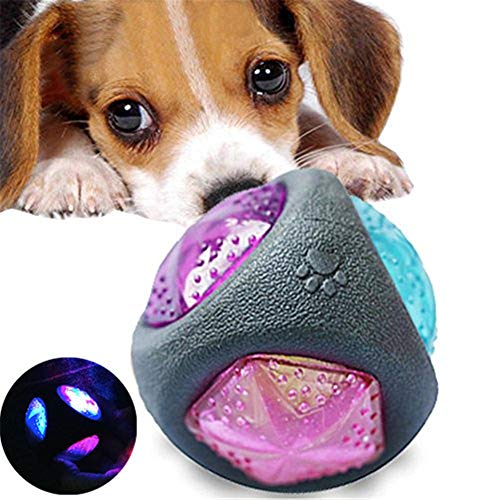 BOENTA Juguetes Interactivos Perro Mordedor Perro Suave Juguetes para Masticar Molar Perro de Juguete Pet Interactivo Bola Perro Bolas Duro