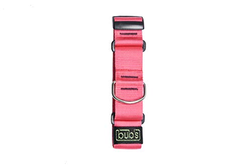 bub's Collar Martingale - Collar para Perro Grande/Mediano, antialérgico y Suave.Diseñado para Todo Tipo de Razas de Perro y Especialmente para Galgos(Comprobar tamaño: Cuello 26 a 45) Color Rosa