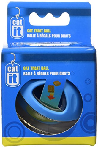 Catit Bola para Golosinas de Gato, Color Azul