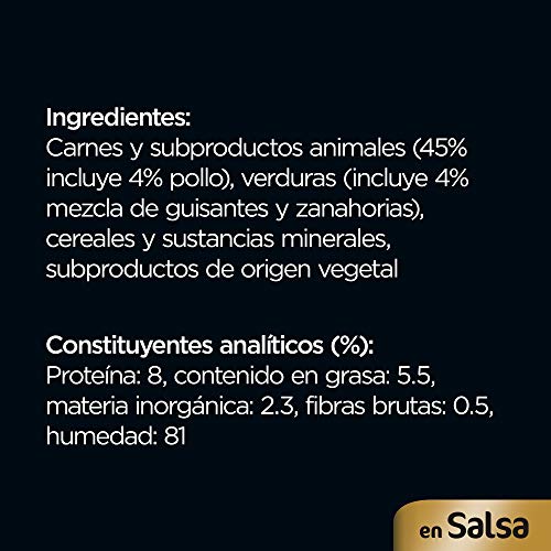 Cesar Bolsitas para perro de pollo y verduras en salsa de 100g (Pack de 24)