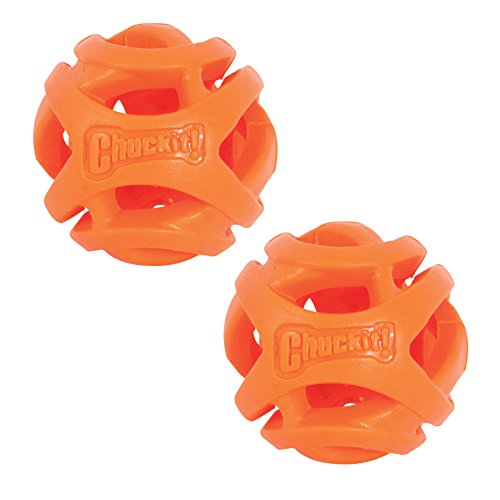 Chuckit! CU31931 Pelotas Breathe Right Fetch Ball Small, 2 Bolas De Entrenamiento para Perros, S