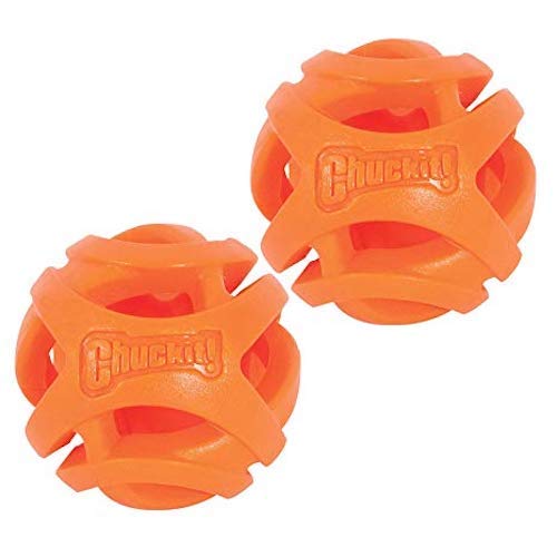 Chuckit! CU31931 Pelotas Breathe Right Fetch Ball Small, 2 Bolas De Entrenamiento para Perros, S