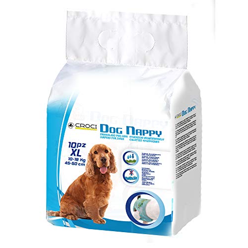 Croci Pañales para Perro Dog Nappy, Paquete de 10 Unidades