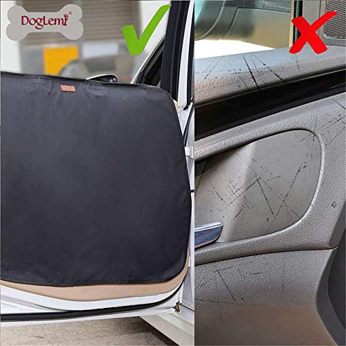 Doglemi - Protector de Puerta de Coche para Perro Oxford, Impermeable, Antideslizante, antiarañazos, para Mascotas, Suministros de Coche