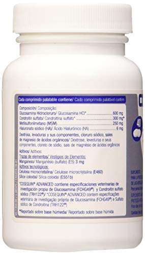 ECUPHAR VETERINARIA S.L. 920-7550 Cosequin Ha Perros 6x40 Comp Ecuphar