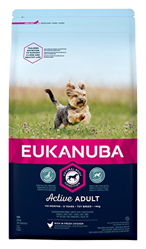 EUKANUBA Raza Miniatura Adulto Activo rico en pollo fresco [2 kg]