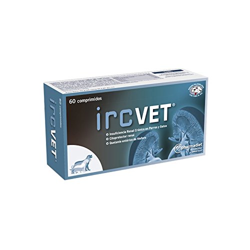 Farmadiet IRC-Vet Blísters con 60 Comprimidos para Perros y Gatos con Insuficiencia Renal Crónica