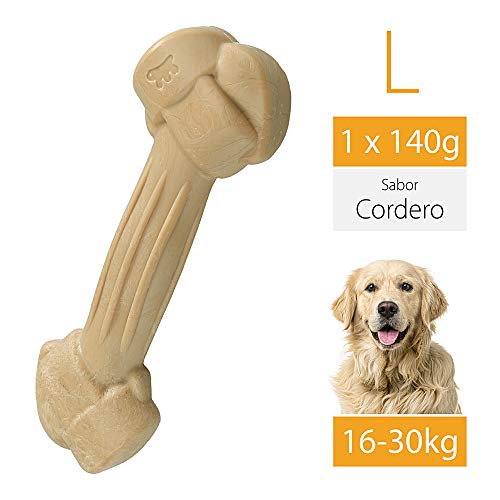 Ferplast Goodbite Natural L Juguete Hueso para La Higiene Oral, Sabor A Cordero, Perro Grande (16-30 Kg), Natural, 1 Pieza De 140G 1 Unidad 142 g