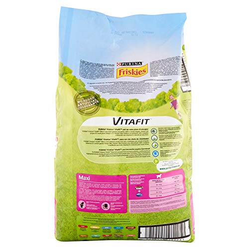 Friskies vitafit Maxi pienso para el Perro, con Manzo, 10 kg