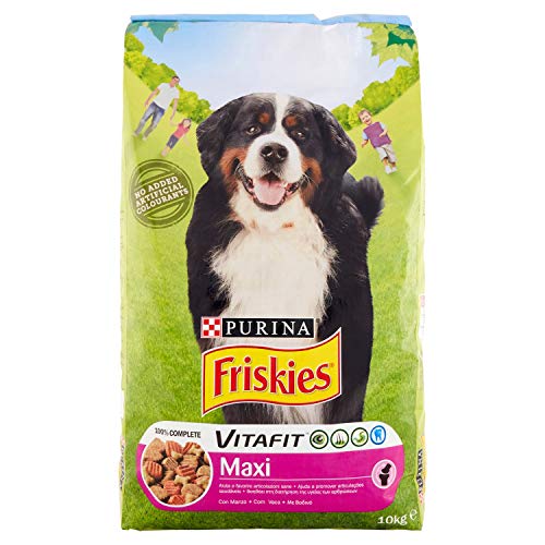 Friskies vitafit Maxi pienso para el Perro, con Manzo, 10 kg