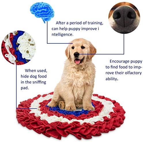 FZ FUTURE Perro Snuffle Mat Lavable a máquina Perro el oler Mat interactivos Puzzle Juguetes para pequeñas y Grandes del Perro casero Actividad/Juguete/Estera del Juego para liberar el estrés