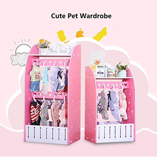 GWXYMJ Perchero Armario para Mascotas Perchero para Gatos y Perros con cajón, Soporte de exhibición de gabinete de Almacenamiento de pie, Suministros para Mascotas Cat Hanger, L47 * W35 * H110CM