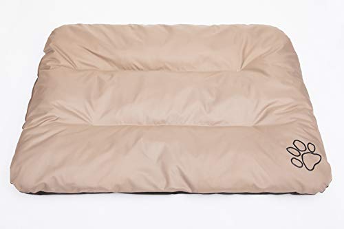 Hobbydog R1 ecobez5 Cama para Perros Eco Dormir Espacio Ruhe Espacio Perros Colchón Perro Cojín, 90 x 60 cm, L, Beige