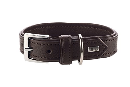 HUNTER Wall Gau Collar de Perro de Banda, Piel