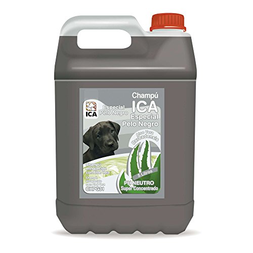 ICA CHPG31 Champú Especial Pelo Negro con Aloe Vera para Perros