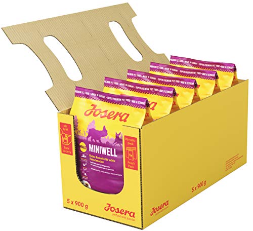 JOSERA Alimento Seco Para Perros : Comida Para Perros Pienso Alimento Seco Saludable Galletas Proteína Saco Perro Miniwell  900 g