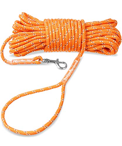 Joytale Correas Adiestramiento para Perros Correa de Perro,Cuerda Nylon Largo Mascota Perro Formación Correa de Entrenamiento,15m