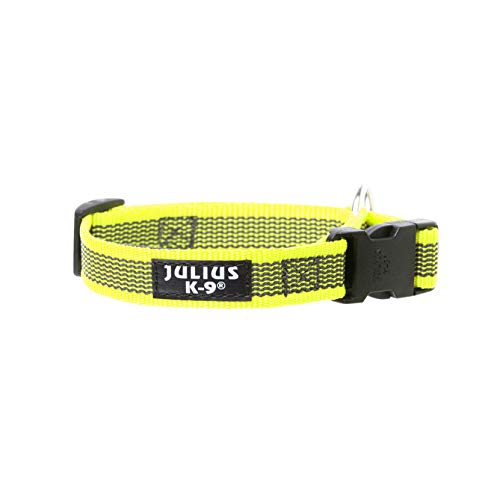 Julius-K9 Collar Color & Gray, 20 mm (27-42 cm), Neón-Gris