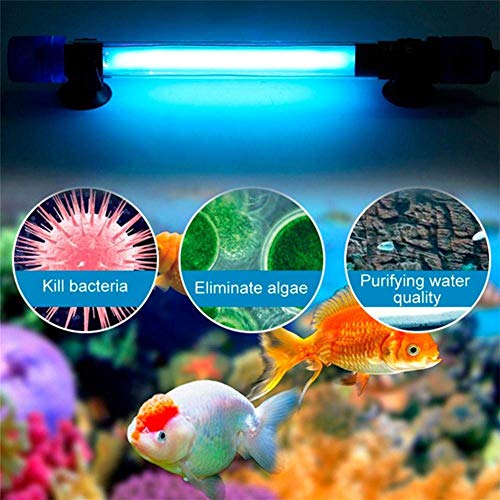 KinderALL Led Acuario Luz Led Acuario Llevó la luz del Acuario Luces Led para pecera Luz Led para Acuario Luces Led Acuario Iluminación Led para pecera 5w 7.1inch