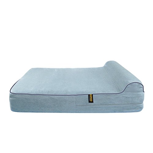 KOPEKS Funda de Repuesto para Cama de Perros Funda Cama Gris - S - M