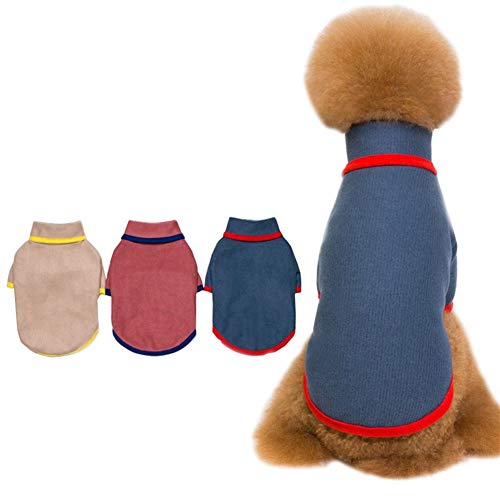 Lindo Feria de Mascotas Isle Style azúcar Coral Perro Pullover Jumper con Valentine Corazón, Volver Longitud 41cm, envase de 1 Ropa for Perros para Mascotas de Perros. (Color : Red, Size : M)