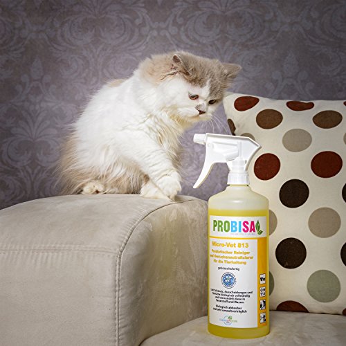 Neutralizadores de olor spray (Probisa Micro-Vet 813) de la orina del gato, perro y los roedores olores - y bio limpiador concentrado 500ml rendimiento 25 litros listos para usar asesino de olor / Removedor de olor