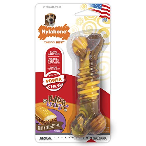 Nylbone JU01668 Nylabone Dura Chew Cheesesteack Queso M