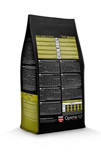 Optimanova Dry - Mini digestivo para adulto (conejo y patata, hipoalergénico, sin grano – Super Premium comida para perros, 2 kg) - 40% carne fresca – razas pequeñas – Mini razas