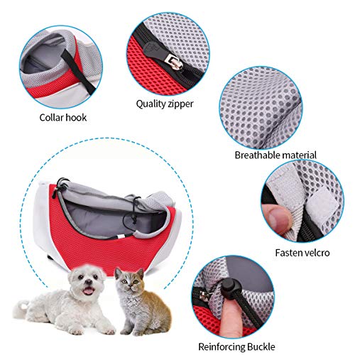 PETCUTE Bolsos para Perros Bolsa Bandolera de Mascota Bolsa de Transporte para Gato transportines para Perros transportin de Viaje para Perro