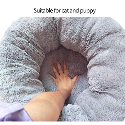 PETCUTE Cama para Gatos Mullido Redondo Cama para Perros Pequeños Cueva del Gato Cachorro Nido de Gato Suave de Peluche