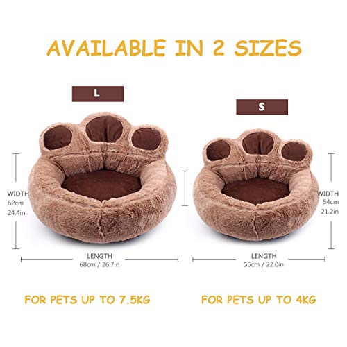 PETCUTE Cama para Perros pequeños medianos Cama para Gatos cómoda Lavable Camas para Mascota Invierno