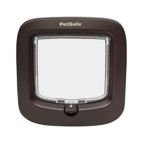 Petsafe Solapa para Gato con Bloqueo Manual, Solapa Duradera para Gato con fácil instalación, Staywell, Color marrón